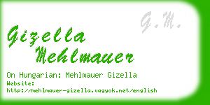 gizella mehlmauer business card